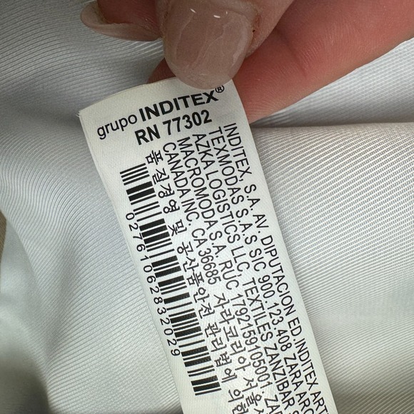 ZARA Cropped Lapel Blazer Taupe Brown Tailored Blazer Open Front Womens Academia - Picture 11 of 16